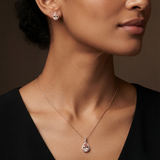 Rose Gold Plated Pink Pendant