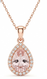 Rose Gold Plated Pink Pendant