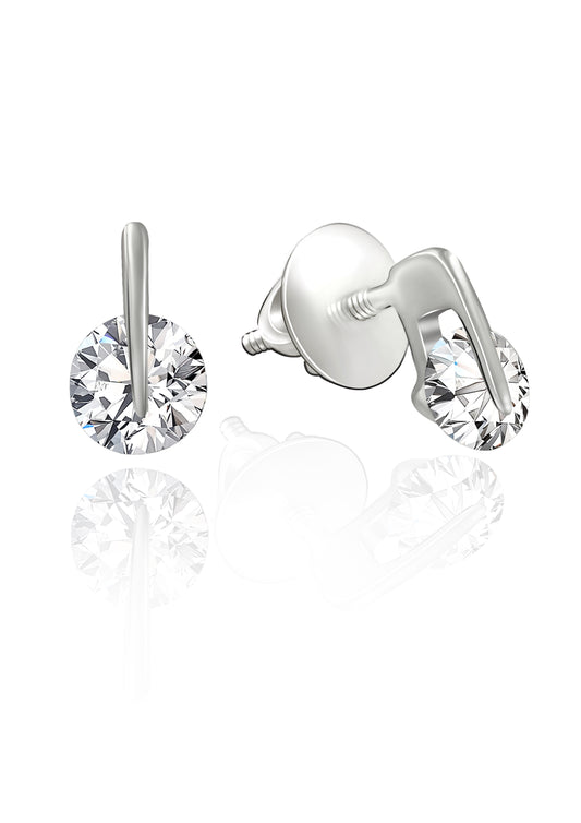 Silver Clasp Studs 2480