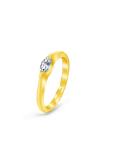 Golden Marquise Ring