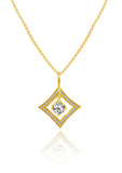 Golden Dangling Kite Pendant with Link Chain