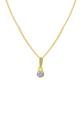 Golden Office Minimal Pendant with Link Chain