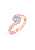 Rose Gold Classic Solitaire Ring