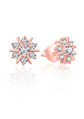 Rose Gold Wheel of Life Studs