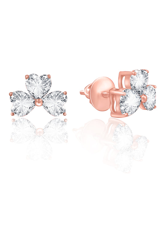Rose Gold Amour Studs 2480