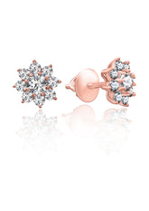 Rose Gold Flower Studs