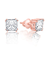 Rose Gold Square Studs