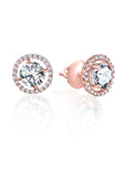 Rose Gold Shining Halo Earring