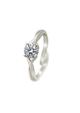 Silver Classic Solitaire Ring