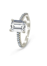 silver engagement ring for women