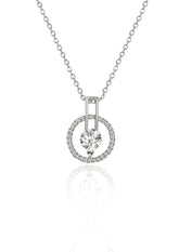 silver pendant with chain