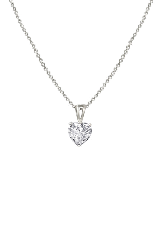 Silver Special Heart Pendant with Link Chain 2480