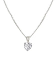 Silver Special Heart Pendant with Link Chain