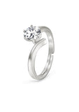 Silver Classic Vintage Solitaire Ring