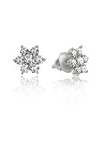 Silver Flower Studs