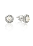 Silver Pearl Studs