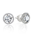 Silver Shining Halo Earring
