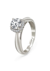 Silver Perfect Solitaire Ring