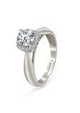Silver Perfect Solitaire Ring