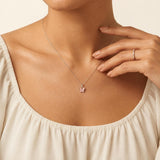 Pink Mother-of-Pearl Butterfly Pendant