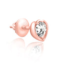 Rose Gold Pure Heart Studs