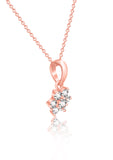 Rose Gold Zircon Star Pendant