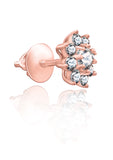 Rose Gold Flower Studs