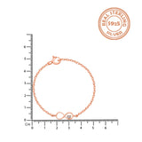 Rose Gold Infinite Love Chain Bracelet