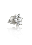 Silver Flower Studs