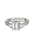 Silver Vibrant Solitaire Ring