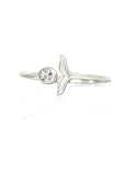 Silver Dolphin Tail Ring