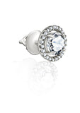 Silver Shining Halo Earring