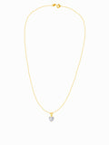Golden Special Heart Pendant with Link Chain