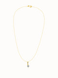 Golden Office Minimal Pendant with Link Chain