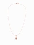 Rose Gold Coeur Pendant with Link Chain