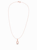 Rose Gold Close to Heart Pendant with Link Chain