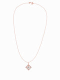 Rose Gold Dangling Kite Pendant with Link Chain