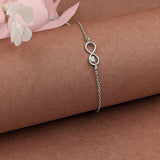 Silver Never Ending Love Bracelet