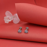 Silver Your Heart Studs