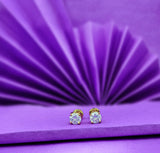 Golden Zircon Earrings