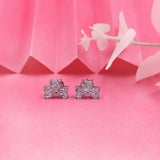 Silver Triple Love Studs