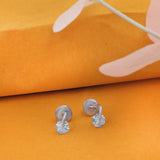 Silver Clasp Studs