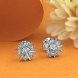 Silver Wheel of Life Studs