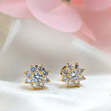 Golden Flower Studs