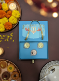 Diwali Gift Box Kalp Vruksh 999.9+ Pure Silver Coin 7.5g (3pcs)