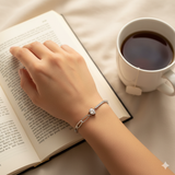 Silver Drop Chain Bracelet