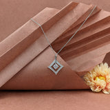 Silver Kite Pendant with Link Chain