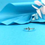 Silver Dolphin Tail Ring
