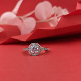 Silver Dazzling Loop Ring