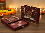 Diwali Gift Box Kalp Vruksh 999.9+ Pure Silver Coin 7.5g (3pcs)